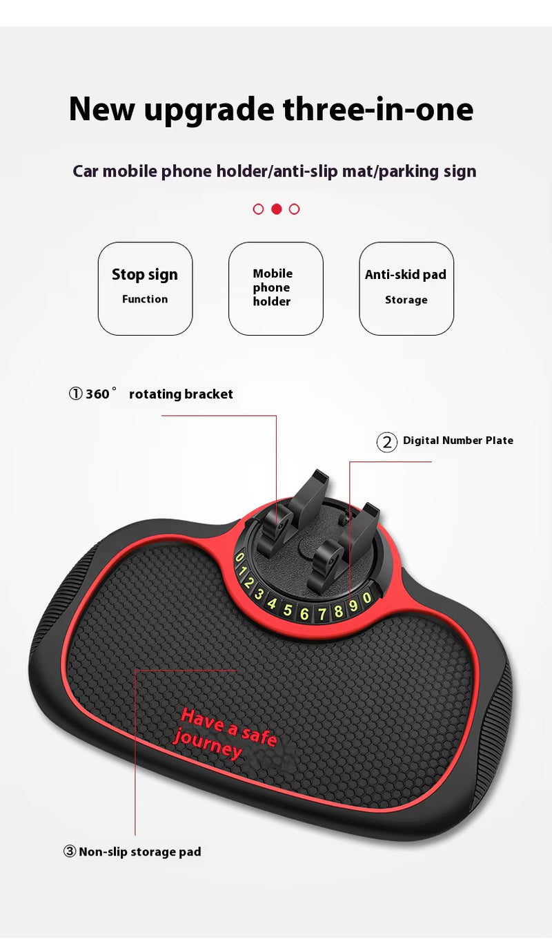 Non-Slip Dashboard Mat with Phone Holder